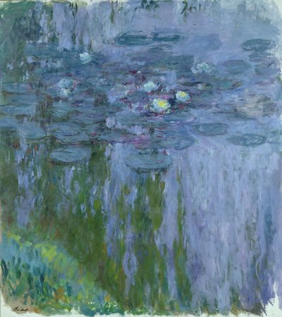 Waterlelies, 1916-19 door Claude Monet